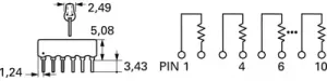 4604X-102-103LF Bourns Electronics GmbH Widerstandsnetzwerke