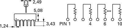 4610X-102-105LF Bourns Electronics GmbH Widerstandsnetzwerke