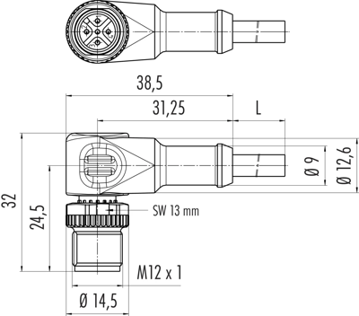 77 4427 0000 50003-0200 binder Sensor-Actuator Cables Image 2