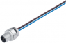 Sensor-Aktor Kabel, M12-Flanschstecker, gerade auf offenes Ende, 4-polig, 0.2 m, 4 A, 76 2731 0111 00004-0200