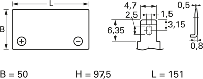 NP10-6 Yuasa Bleiakkus, Lithium-Ionen-Akkus Bild 3