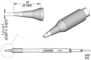 C245-906 JBC Soldering tips, desoldering tips and hot air nozzles