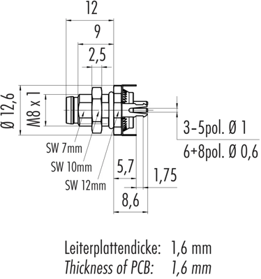 86 6319 1120 00012 binder Sensor-Aktor Rundsteckverbinder Bild 2