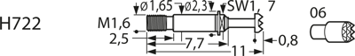 F72206B180G100 Feinmetall Prüfstifte