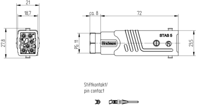 931692106 Hirschmann Automation and Control Gerätesteckverbinder Bild 2