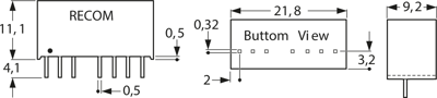 RS-2405S RECOM DC/DC-Wandler Bild 2