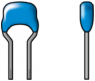 Keramik-Kondensator, 100 nF, 100 V (DC), ±10 %, radial, RM 2.5 mm, X7R, FA14X7R2A104KNU00