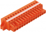 Buchsenleiste, 22-polig, RM 5.08 mm, abgewinkelt, orange, 231-322/027-000