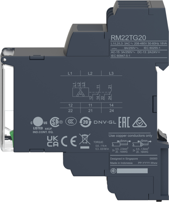 RM22TG20 Schneider Electric Überwachungsrelais Bild 3