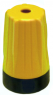 Knickschutztülle, Kabel-Ø 14,5 mm, für BNC, L 23 mm, Kunststoff, gelb