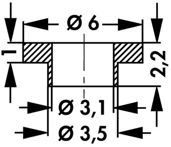 10037001 Fischer Elektronik Isolierbuchsen Bild 2