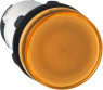 Meldeleuchte, beleuchtbar, Bund rund, orange, Einbau-Ø 22 mm, XB7EV78P