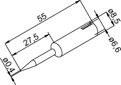 0832UDLF/SB Ersa Lötspitzen, Entlötspitzen und Heißluftdüsen Bild 2