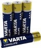 Alkali-Mangan-Batterie, 1.5 V, LR03, AAA, Rundzelle, Flächenkontakt