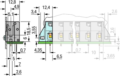 741-905 WAGO PCB Terminal Blocks Image 2