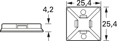 ABM2S-A-C Panduit Kabelhalter Bild 2