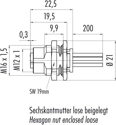 09 0702 300 05 binder Sensor-Aktor Kabel Bild 2