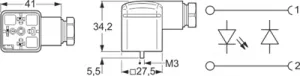 934888011 Hirschmann Automation and Control DIN Valve Connectors