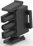Steckergehäuse, 3-polig, RM 6.35 mm, gerade, schwarz, 794901-1