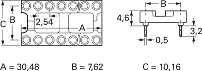 3-1571552-6 AMP Semiconductor Sockets, Holders Image 2