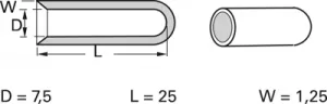 DERAY-IOK 7,5X25/1,25 TRANSPARENT DSG-CANUSA Insulating Tubes