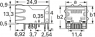 Buchse, RJ45, 8-polig, 8P8C, Leiterplattenmontage, RJ45TJS11ACON0X