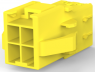 Buchsengehäuse, 4-polig, RM 3.96 mm, gerade, gelb, 1-368589-4
