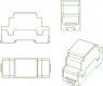 Polycarbonat DIN-Schienen-Gehäuse, (L x B x H) 51.4 x 58 x 90 mm, lichtgrau, IP30, 449-320-40