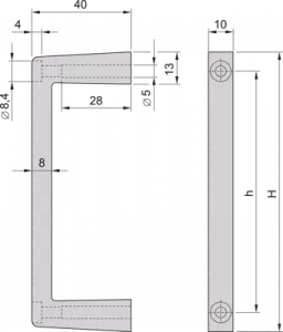 MultipacPRO Frontgriff, 1 Paar, Breite 10 mm, 2 HE