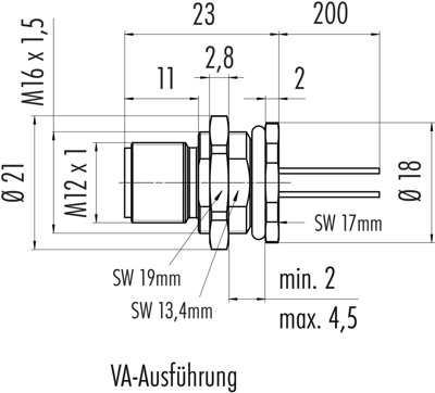 76 2631 1111 00005-0200 binder Sensor-Aktor Kabel Bild 2