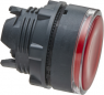 Drucktaster, beleuchtbar, tastend, Bund rund, rot, Frontring schwarz, Einbau-Ø 22 mm, ZB5AW343