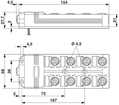 1437245 Phoenix Contact Sensor-Actuator Distribution Boxes Image 2