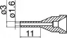 N61-14 Hakko Lötspitzen, Entlötspitzen und Heißluftdüsen