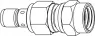 242228 Amphenol RF Koaxial Adapter