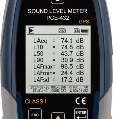 PCE-432-SC 09 PCE Instruments Luxmeter, Sound Level Meter, Magnetic Field Tester Image 3