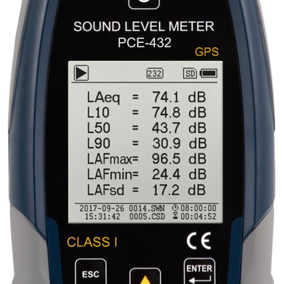 PCE-432-SC 09 PCE Instruments Luxmeter, Schallpegelmesser, Magnetfeldtester Bild 3