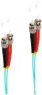 LWL-Duplex-Patchkabel, ST auf ST, 1 m, OM3, Multimode 50/125 µm