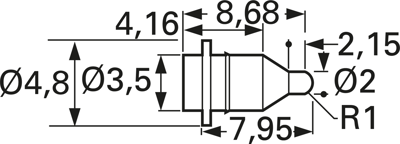 TK0063B.J.2,00.M.23.A Tekon Prüfstifte