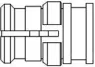 1056521-1 AMP Koaxialsteckverbinder