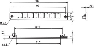 69004-043 SCHROFF Gehäusezubehör