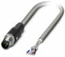Sensor-Aktor Kabel, M12-Kabelstecker, gerade auf offenes Ende, 5-polig, 5 m, PVC, grau, 4 A, 1405980