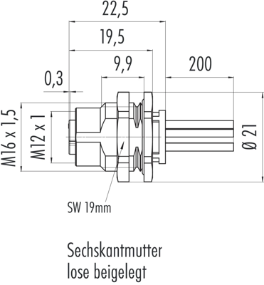 09 0642 800 05 binder Sensor-Aktor Kabel Bild 2