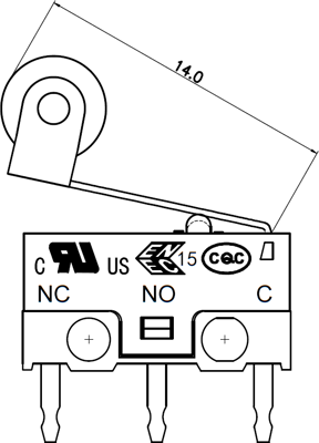 DGE3-E7RD ZF Switches and Sensors Snap Action Switches Image 2