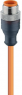 Sensor-Aktor Kabel, M12-Kabelstecker, gerade auf offenes Ende, 4-polig, 10 m, PVC, orange, 4 A, 11803