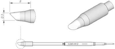 C245812 JBC Lötspitzen, Entlötspitzen und Heißluftdüsen