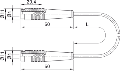 64.1023-10022 Stäubli Electrical Connectors Messleitungen Bild 2