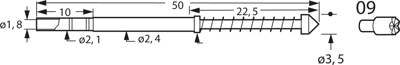 F34009S350L260 Feinmetall Prüfstifte Bild 3