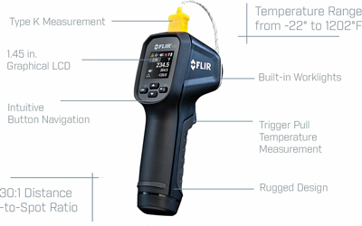 TG56 FLIR Thermometer, Anzeigegeräte Bild 3