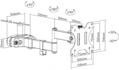 ICA-LCD-110BK EFB-Elektronik Wagen, Taschen, Koffer und Halter Bild 2