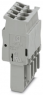 Stecker, Federzuganschluss, 0,08-4,0 mm², 4-polig, 24 A, 6 kV, grau, 3040287